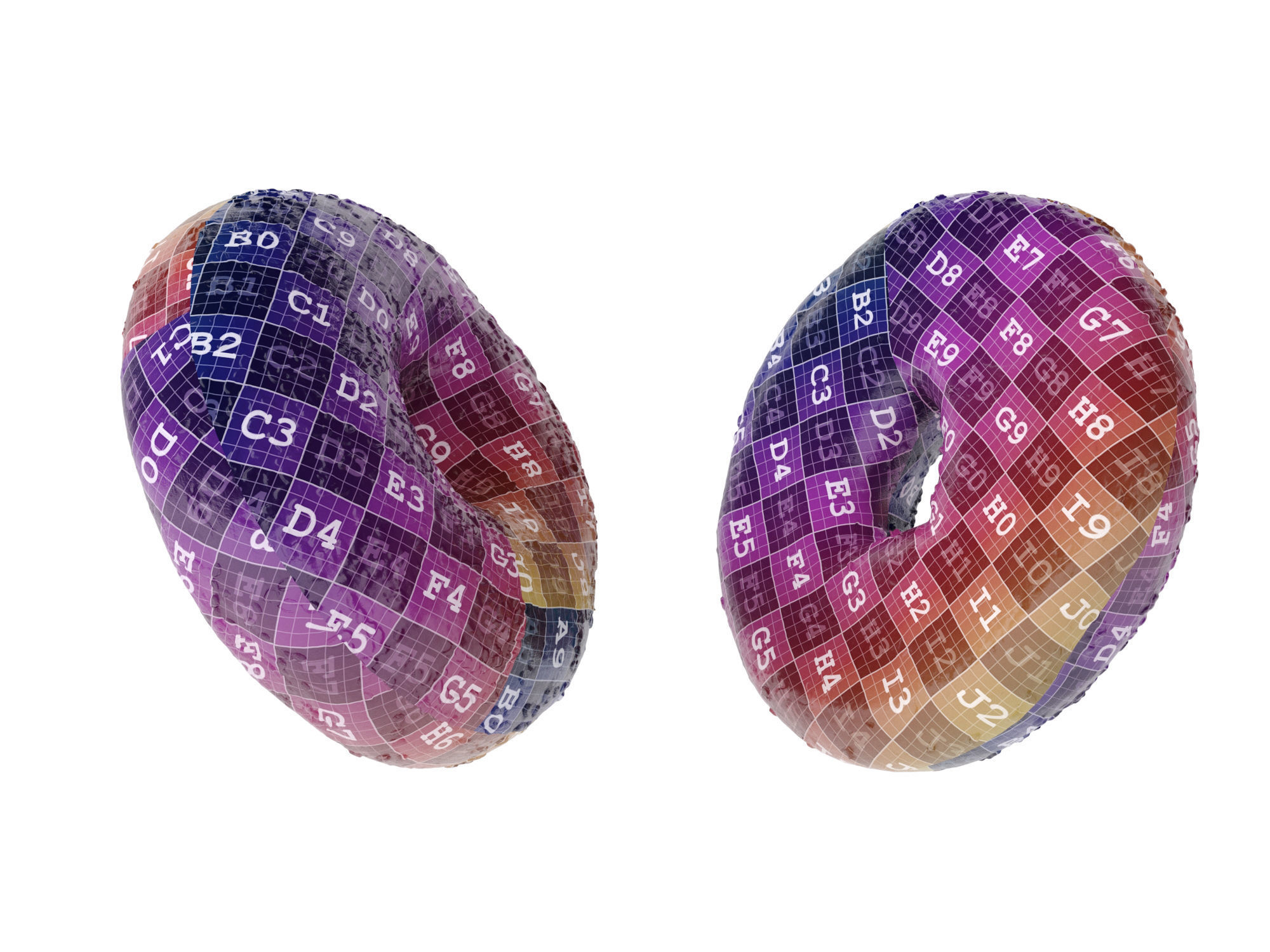 Sesame Bagels  3D model_13