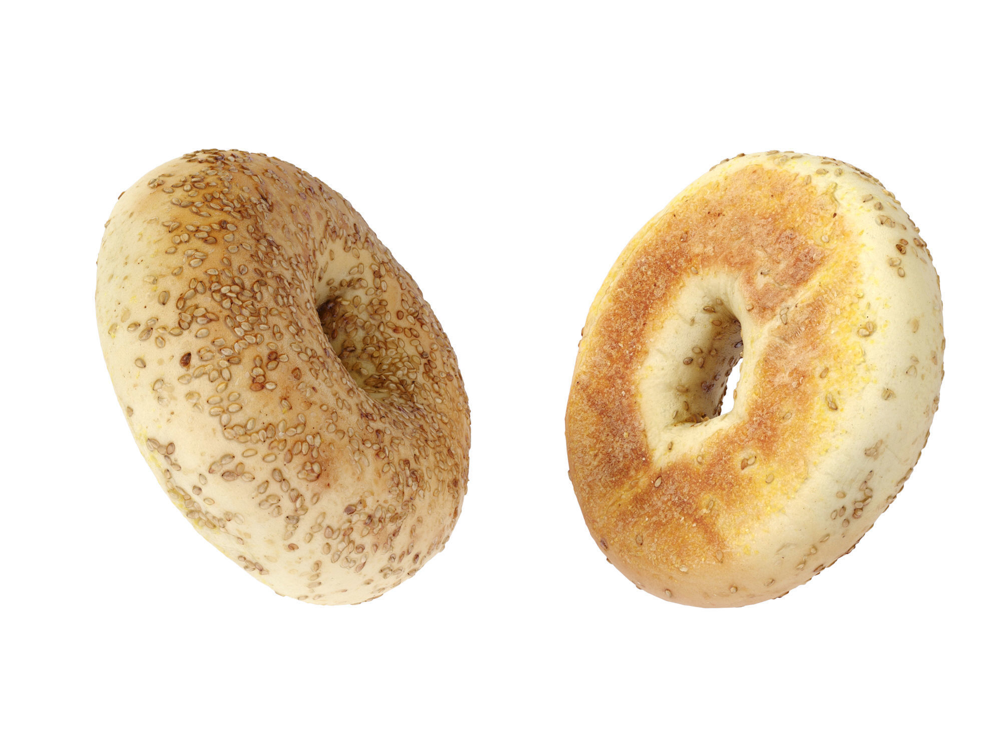 Sesame Bagels  3D model_10