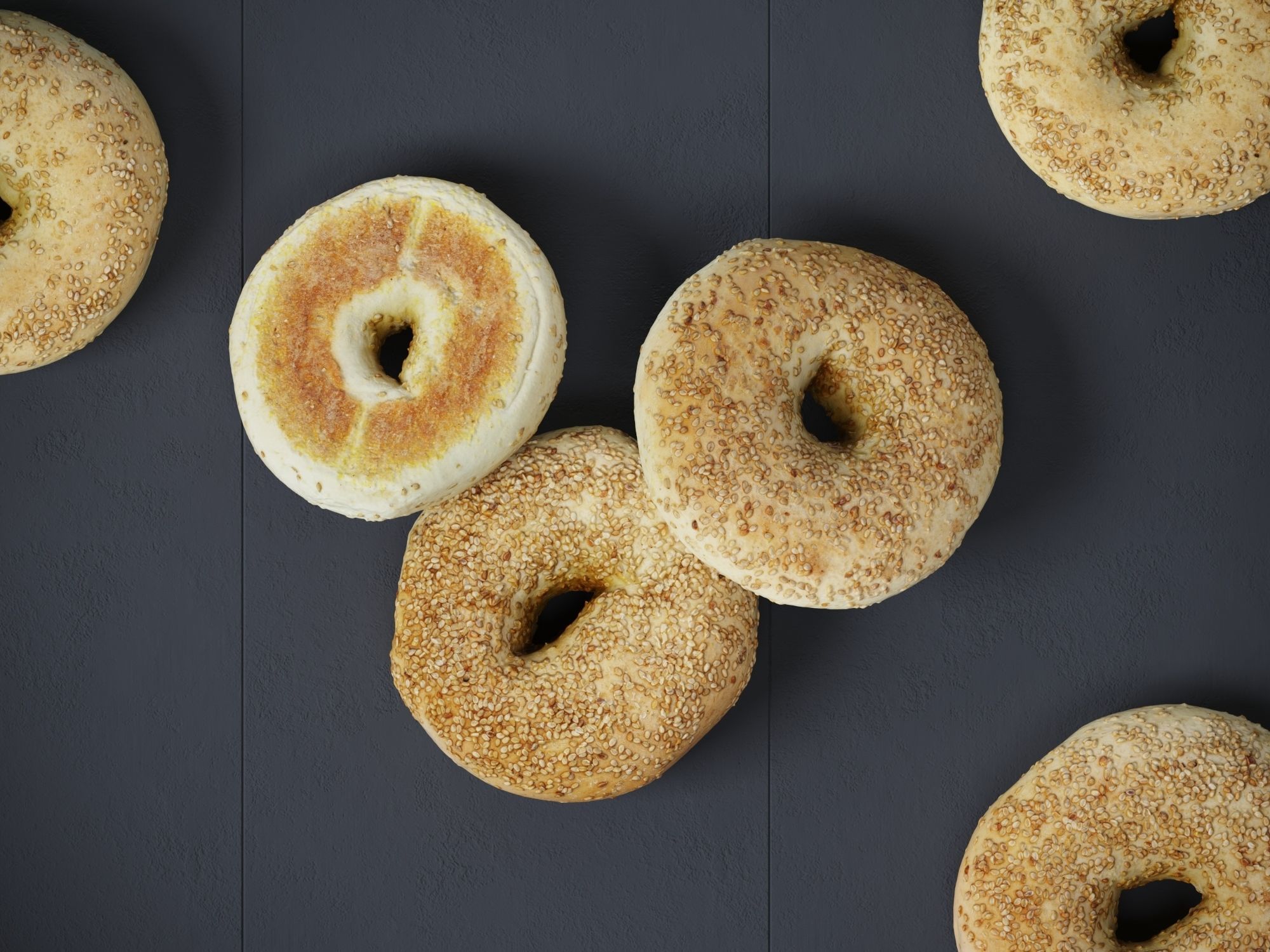 Sesame Bagels  3D model_3