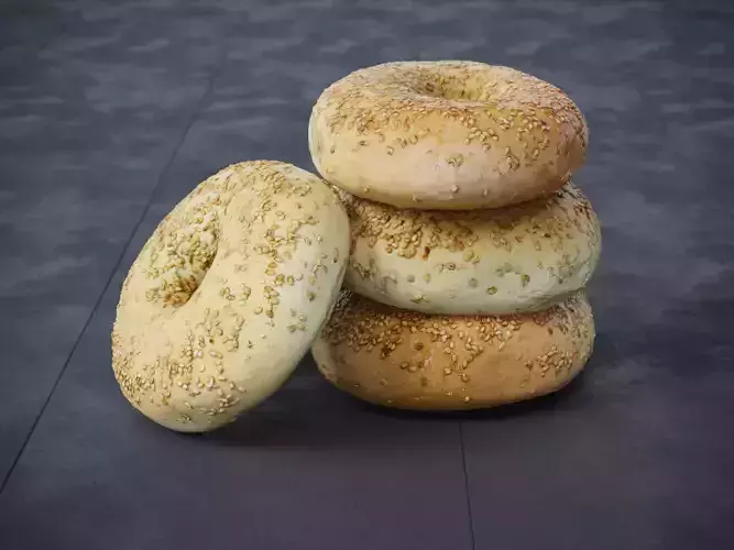 Sesame Bagels  3D model