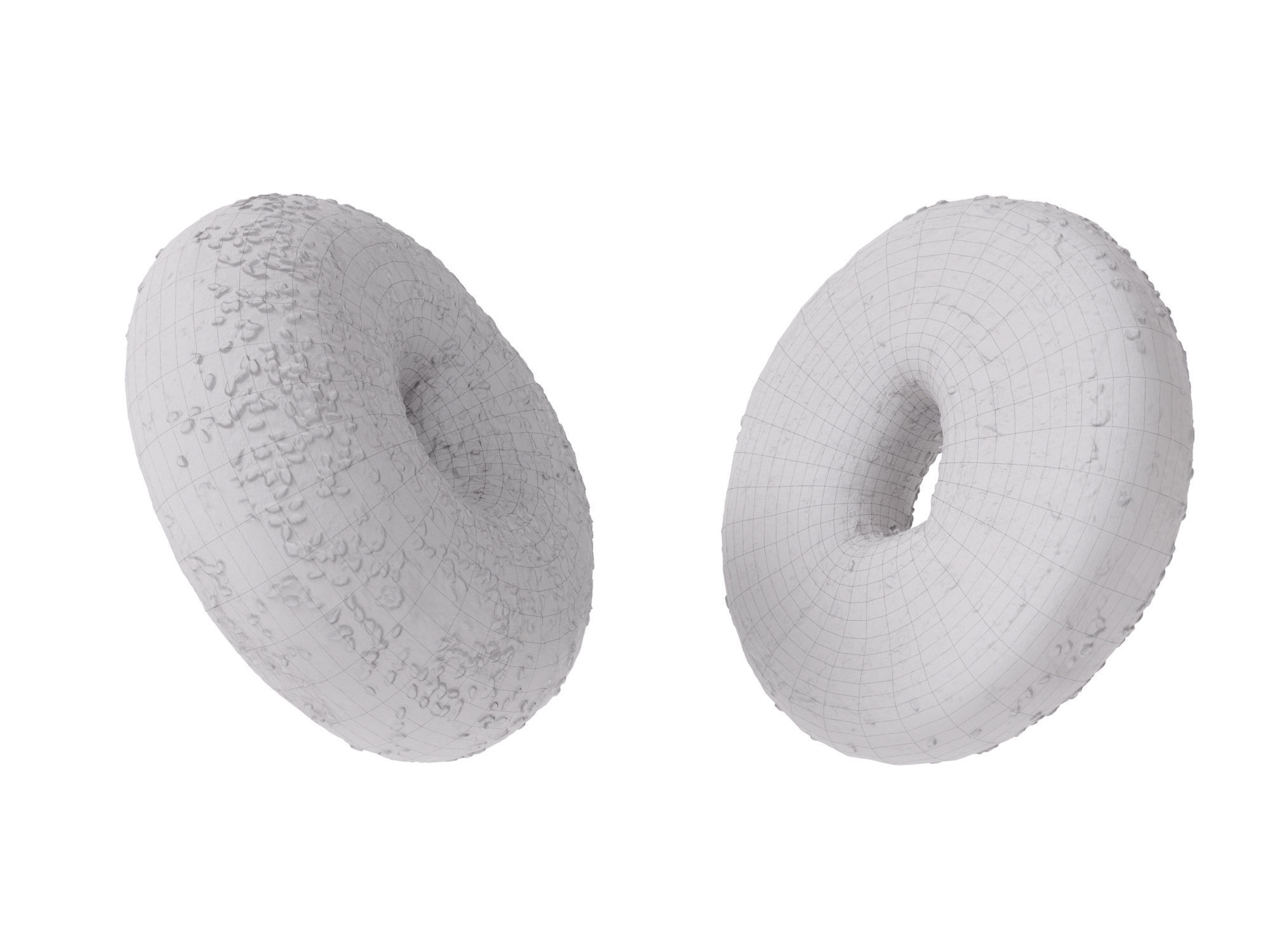 Sesame Bagels  3D model_11