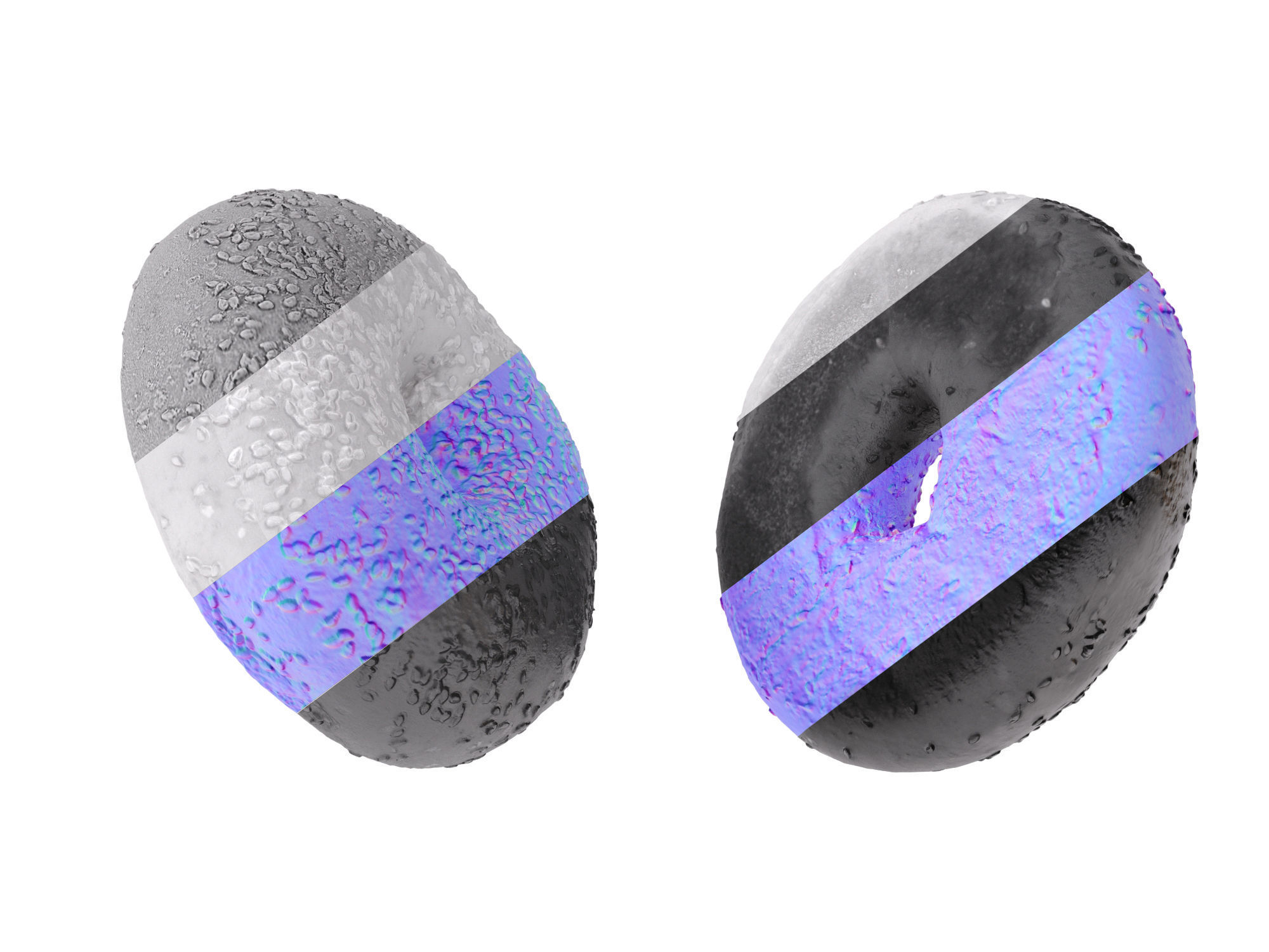 Sesame Bagels  3D model_14