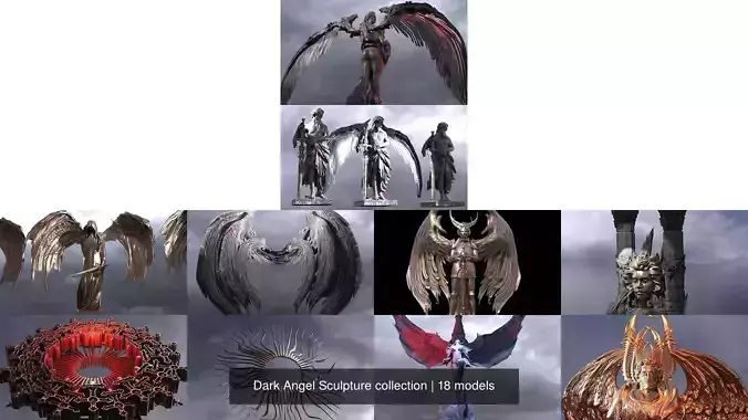 Dark Angel Sculpture collection 
