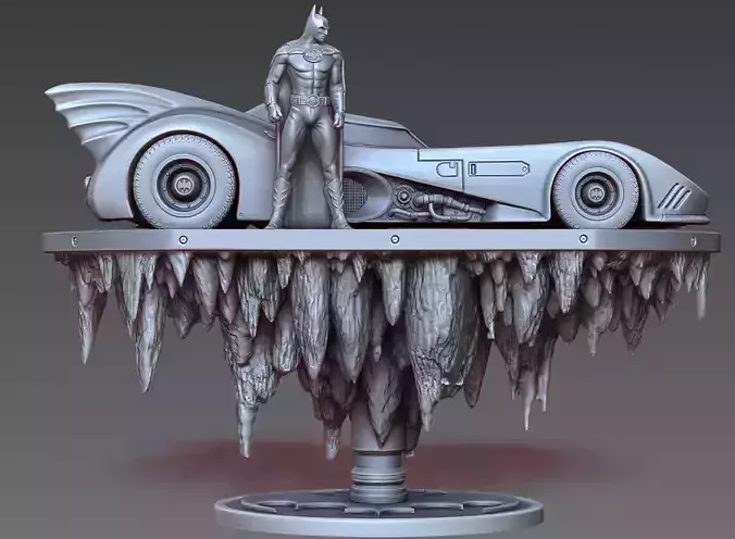 Batman Batmobile 3D Model Ready to Print 3D print model