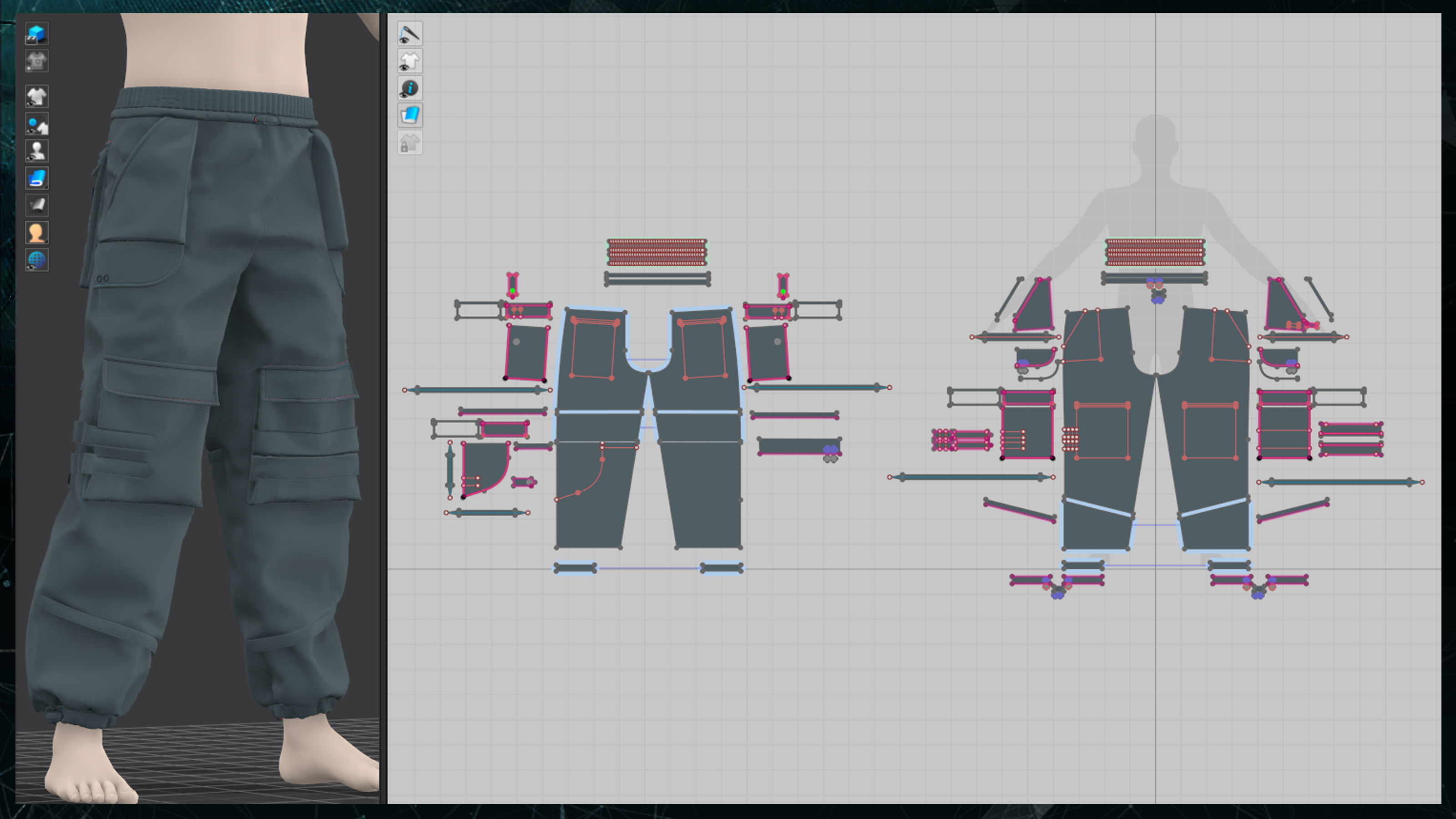 5 Male Cargo Pants MD CLO3D zprj obj fbx Full tutorial 3D model | CGTrader