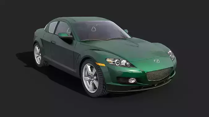 2004 Mazda RX-8 Low-poly 3D model
