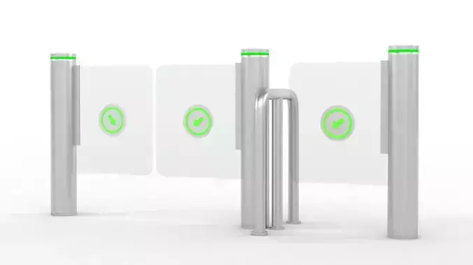 Turnstile Gate 3D model