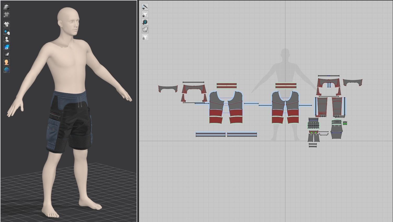 5 mens short MD CLO3D zprj obj fbx 3D model_7