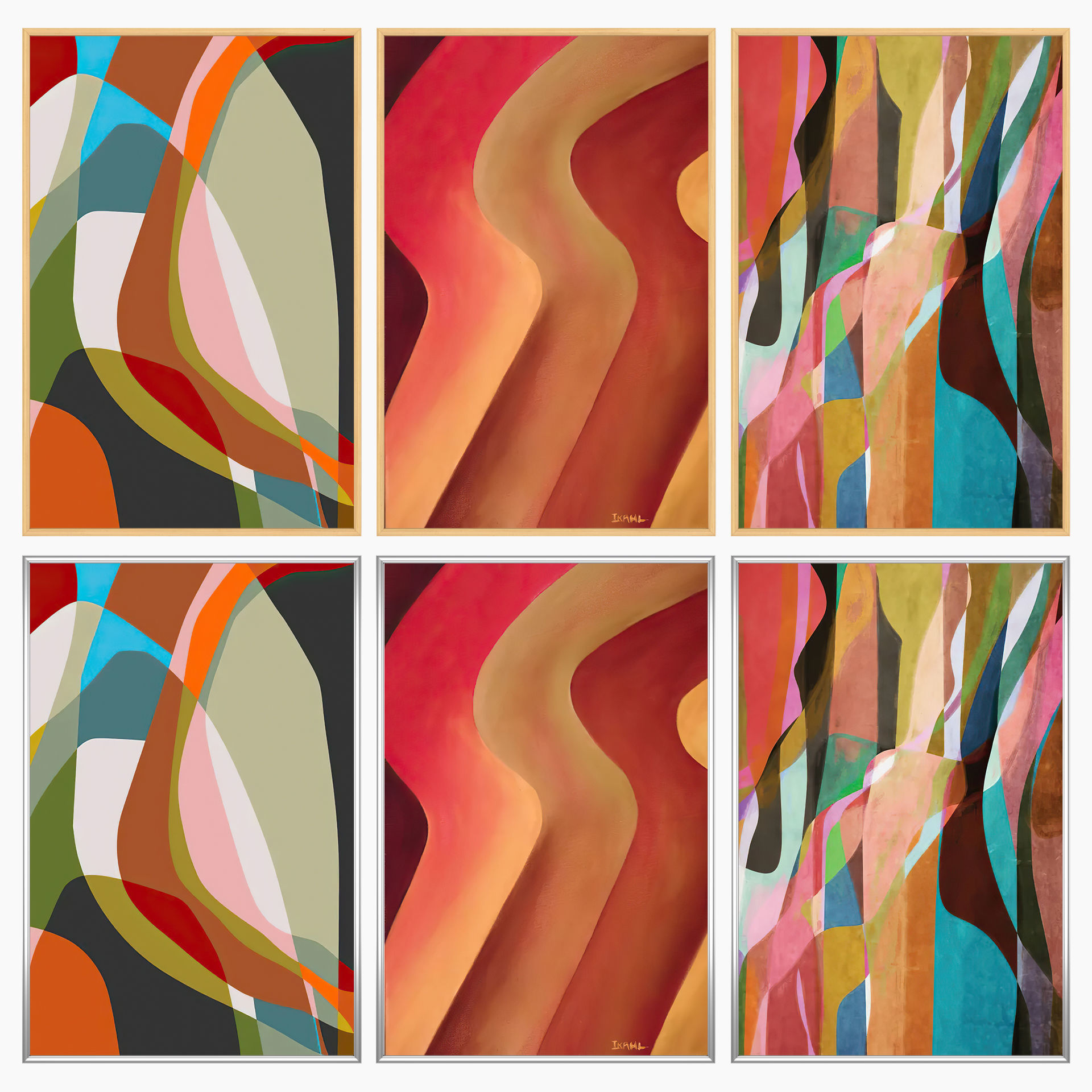 Wall Art Set 4121 3D model_2