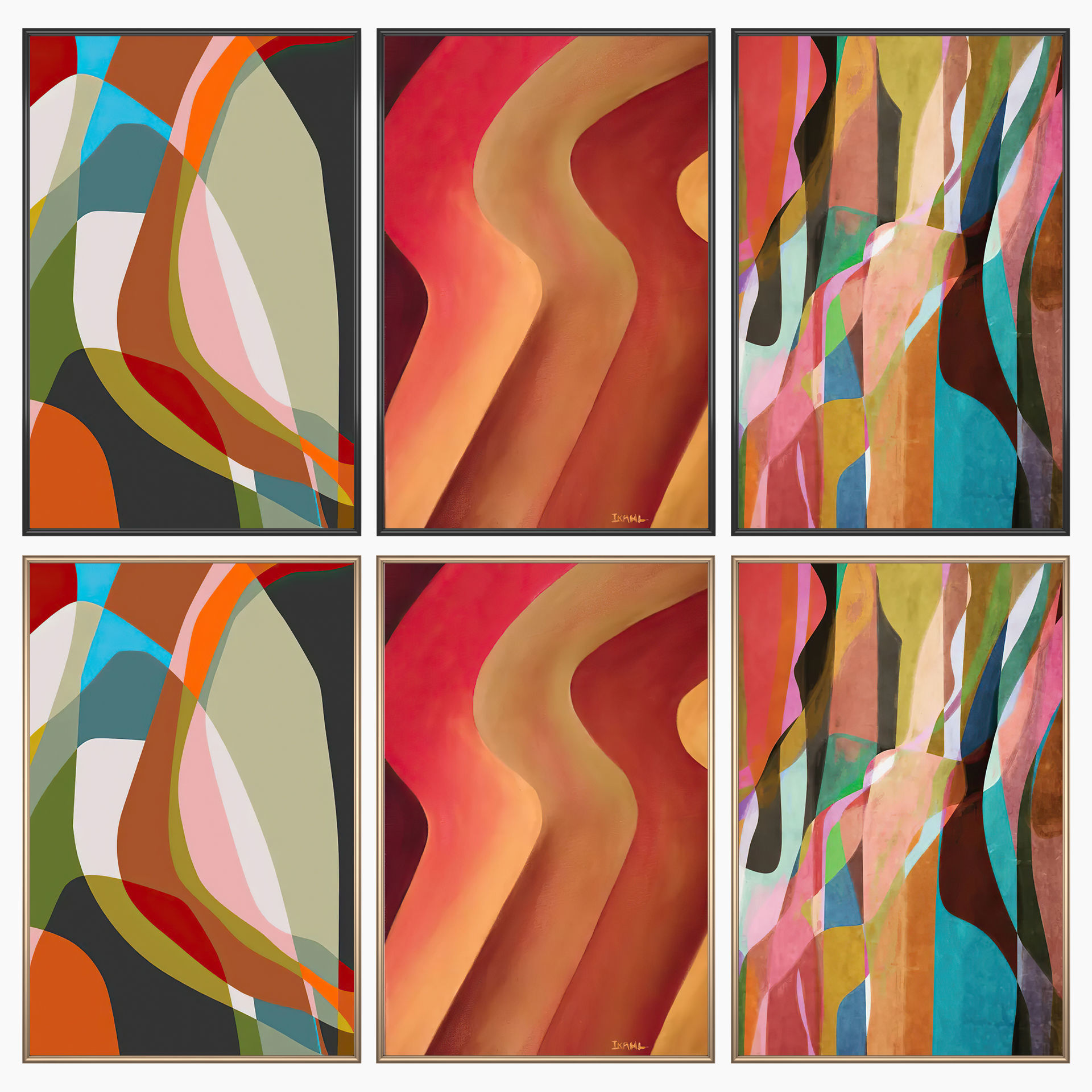 Wall Art Set 4121 3D model_1