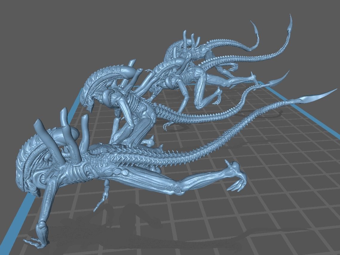 alien High Detail 3D print model 3D print model_5