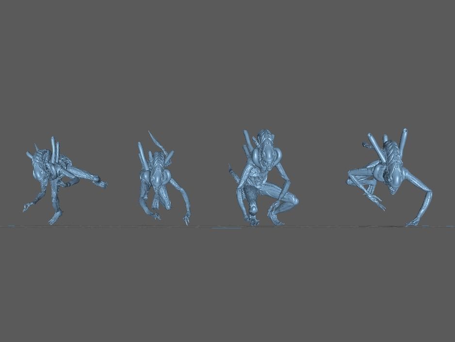 alien High Detail 3D print model 3D print model_1