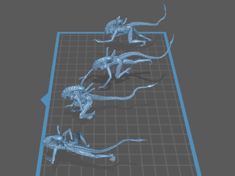 alien High Detail 3D print model 3D print model_4