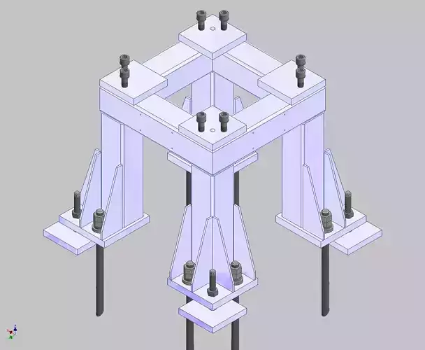 26363-Base for robot KAWASAKI BX100L-Hight 600