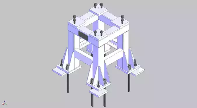 26364-Base for robot KAWASAKI BX100L-Hight 700