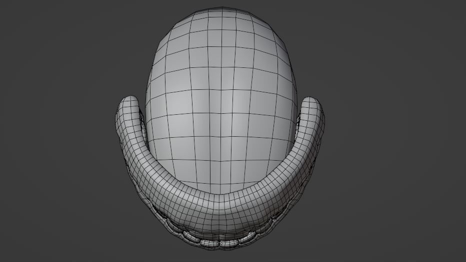 Teeth and Tongue Low-poly 3D model_12