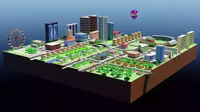 dream city 3D model
