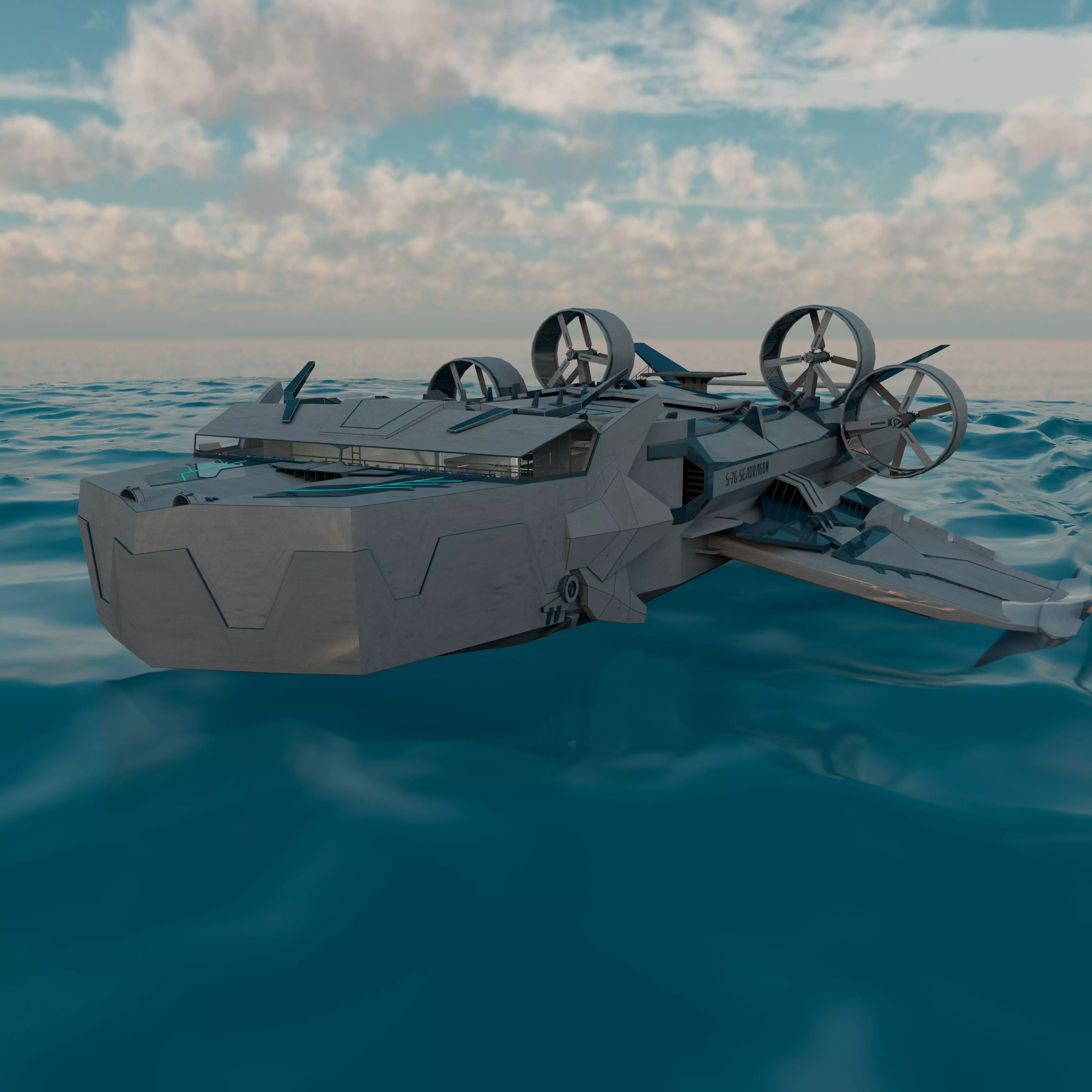 S-76 SeaDragon 3D model_0