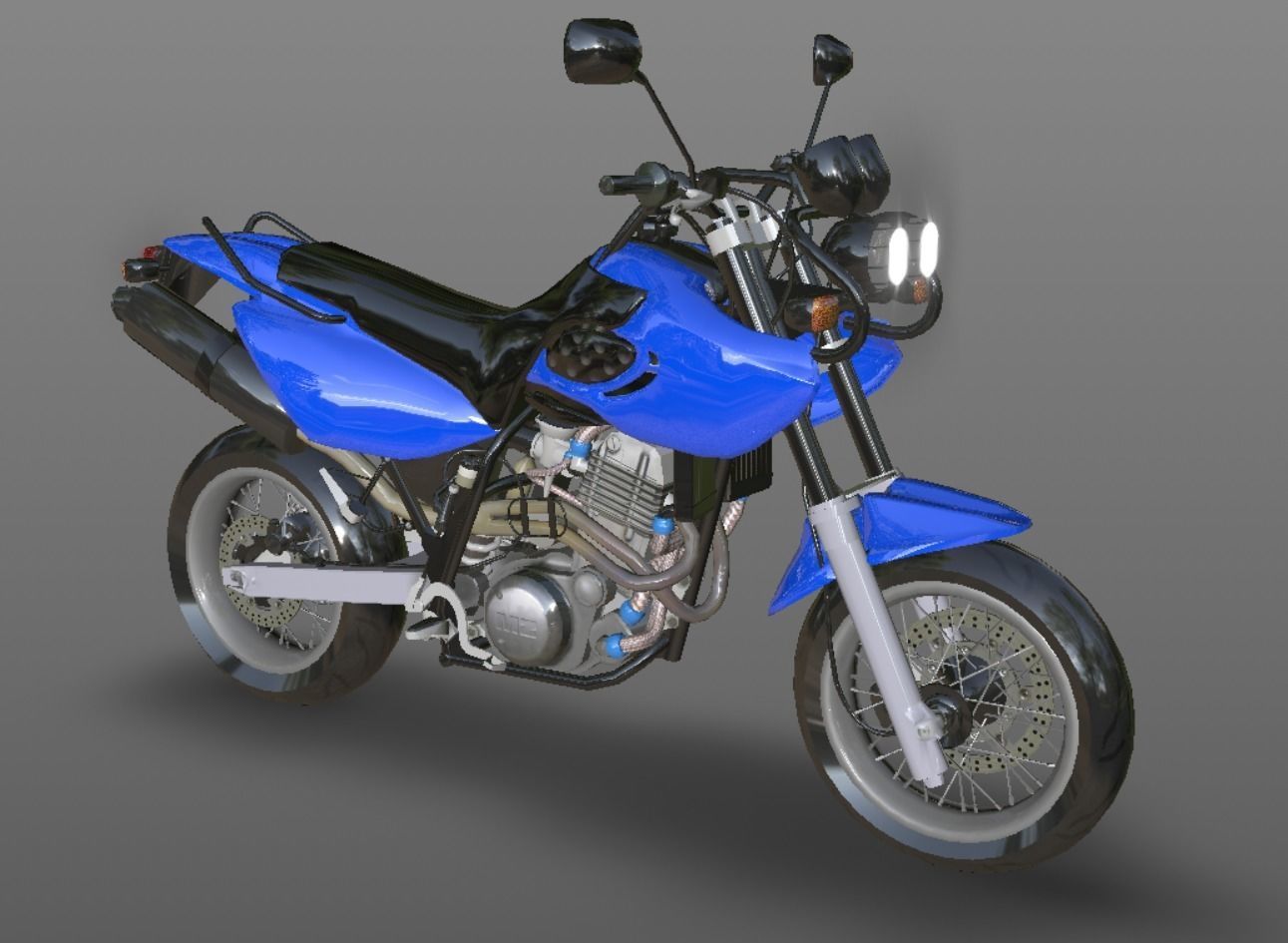 Muz Mastiff New Bike 3D Model Sports Bike Game Ready Low-poly 3D model_3