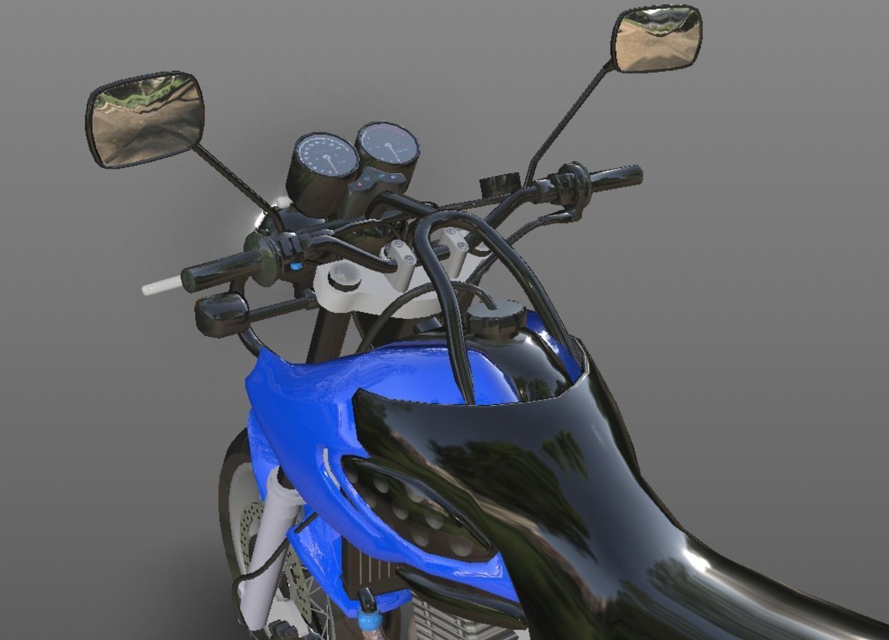 Muz Mastiff New Bike 3D Model Sports Bike Game Ready Low-poly 3D model_11