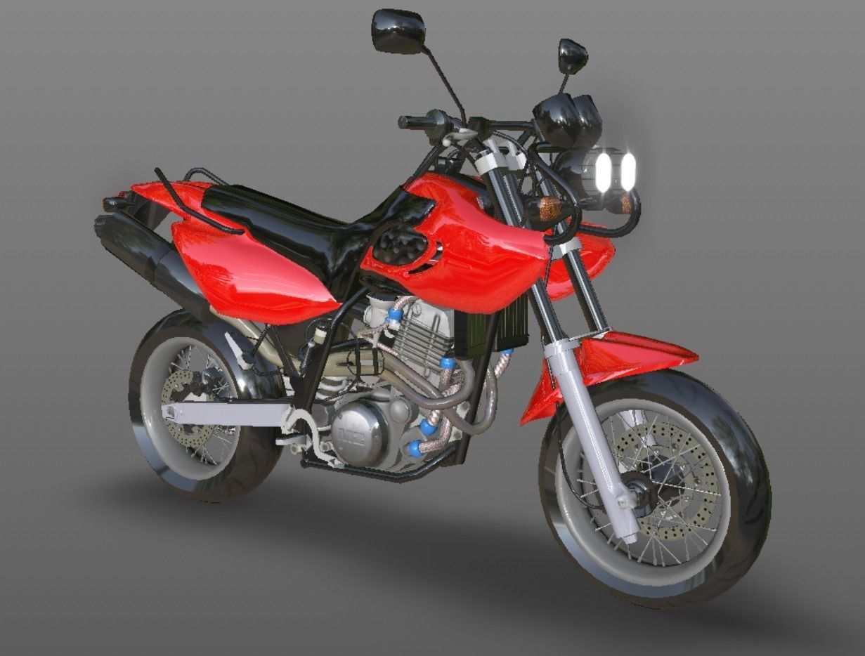 Muz Mastiff New Bike 3D Model Sports Bike Game Ready Low-poly 3D model_2