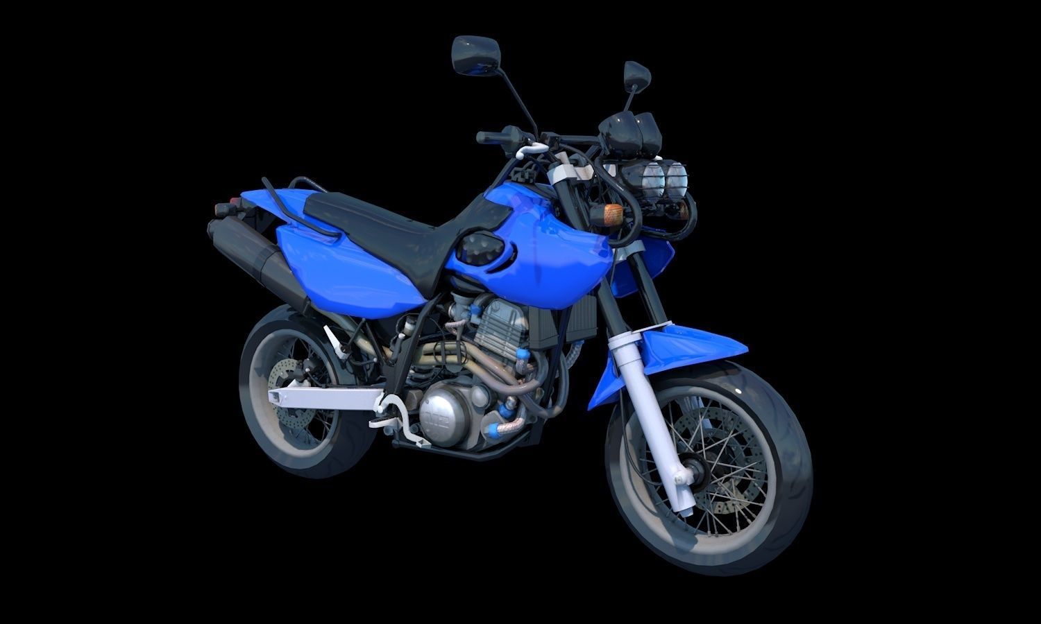 Muz Mastiff New Bike 3D Model Sports Bike Game Ready Low-poly 3D model_4