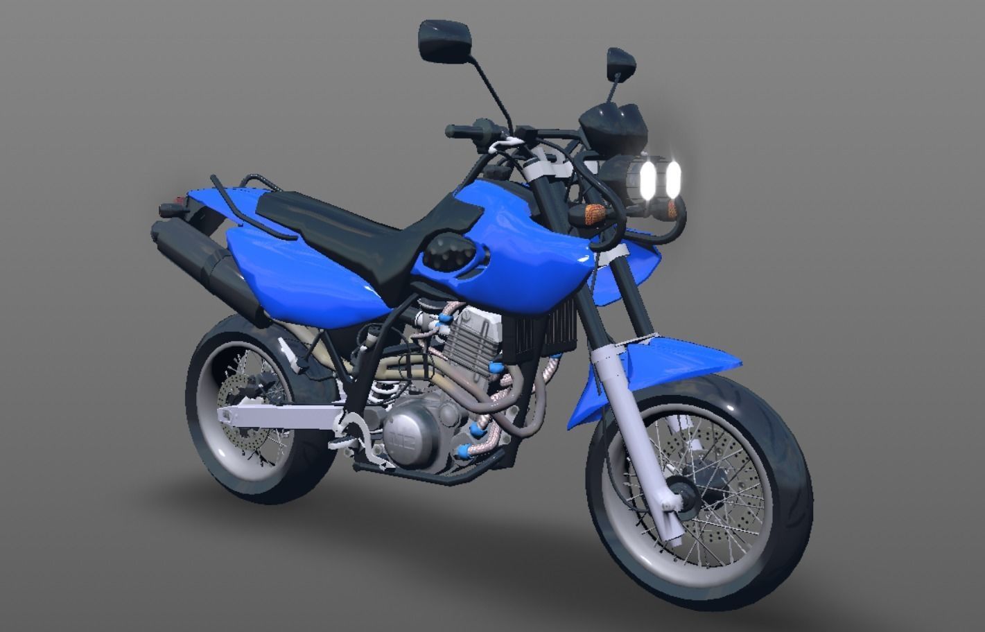 Muz Mastiff New Bike 3D Model Sports Bike Game Ready Low-poly 3D model_1