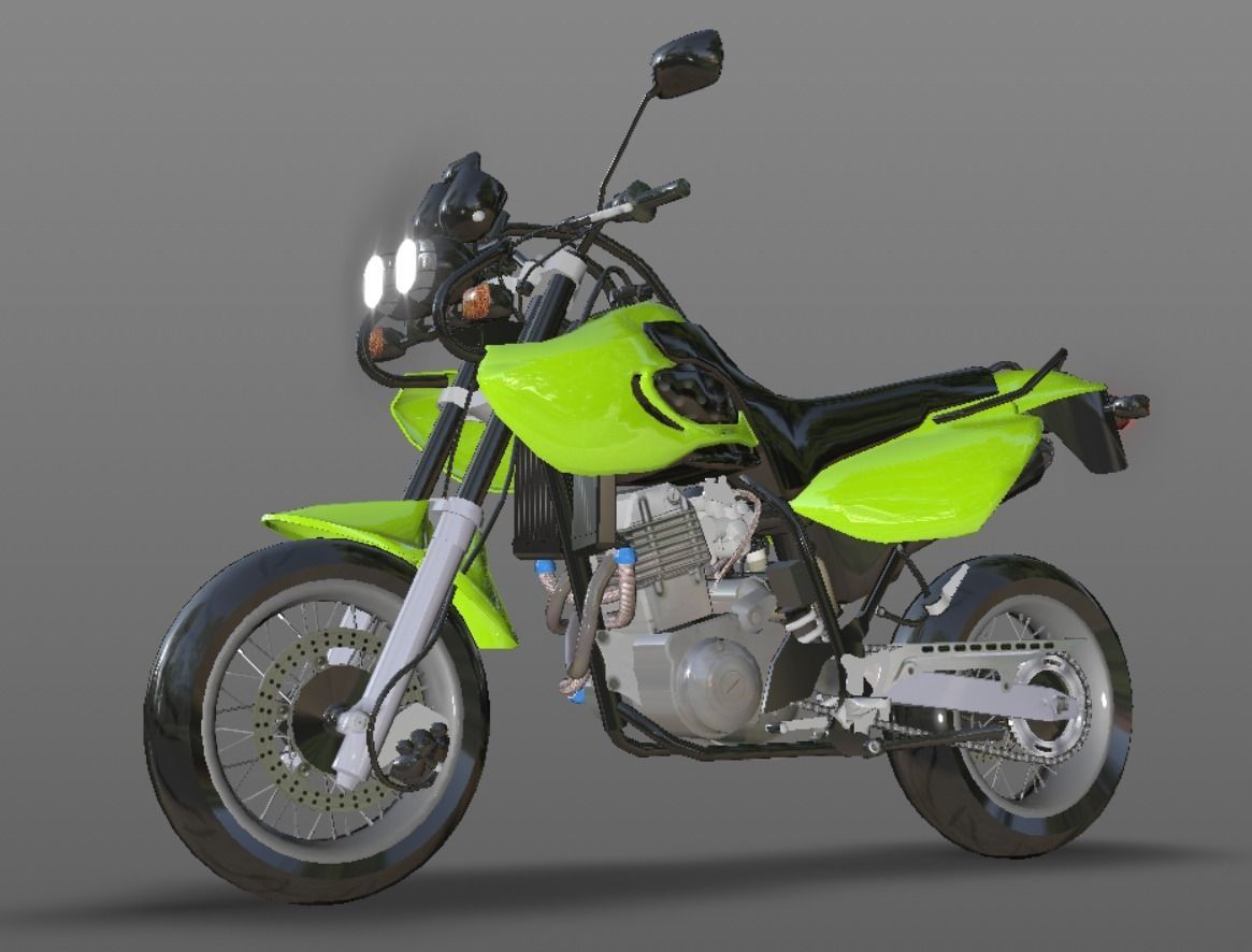 Muz Mastiff New Bike 3D Model Sports Bike Game Ready Low-poly 3D model_14