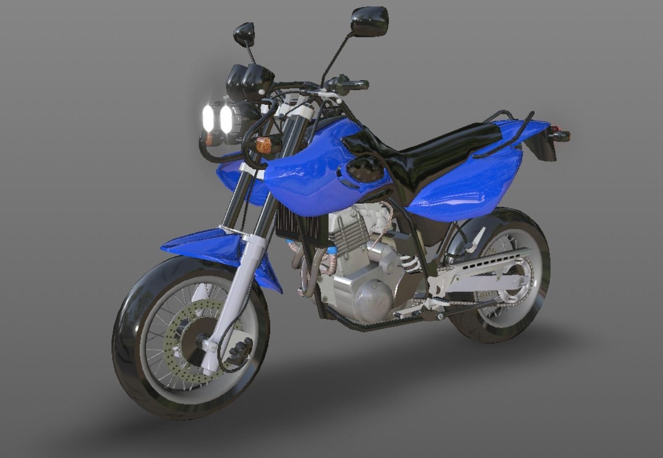 Muz Mastiff New Bike 3D Model Sports Bike Game Ready Low-poly 3D model_5