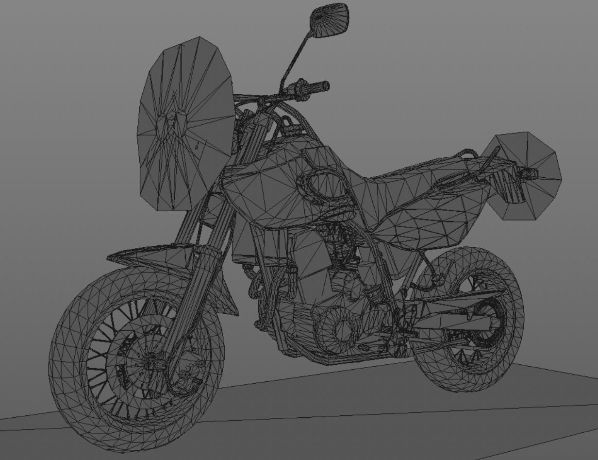 Muz Mastiff New Bike 3D Model Sports Bike Game Ready Low-poly 3D model_17