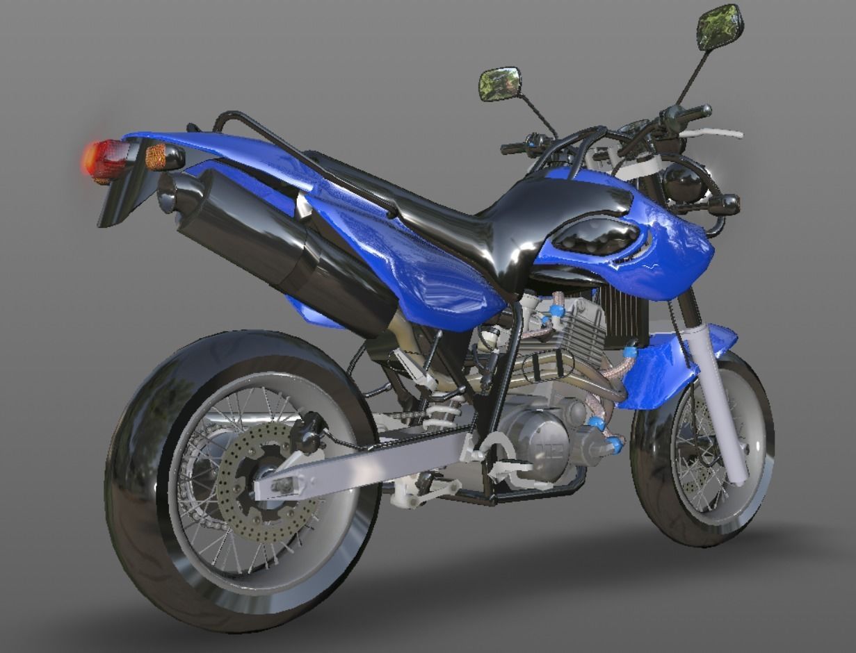 Muz Mastiff New Bike 3D Model Sports Bike Game Ready Low-poly 3D model_10