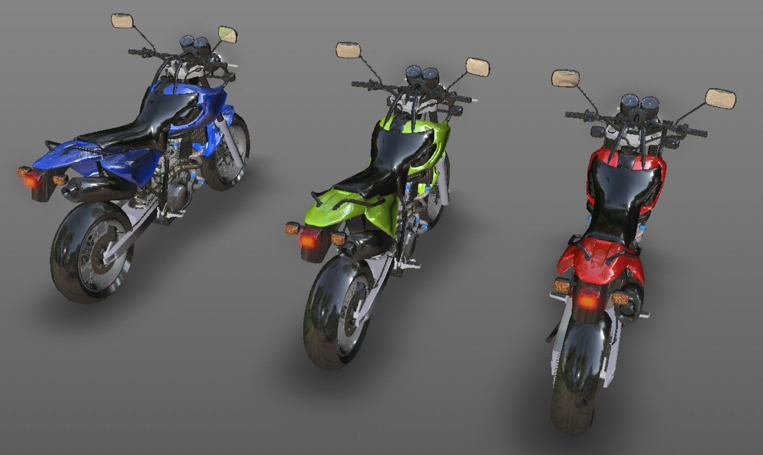 Muz Mastiff New Bike 3D Model Sports Bike Game Ready Low-poly 3D model_18