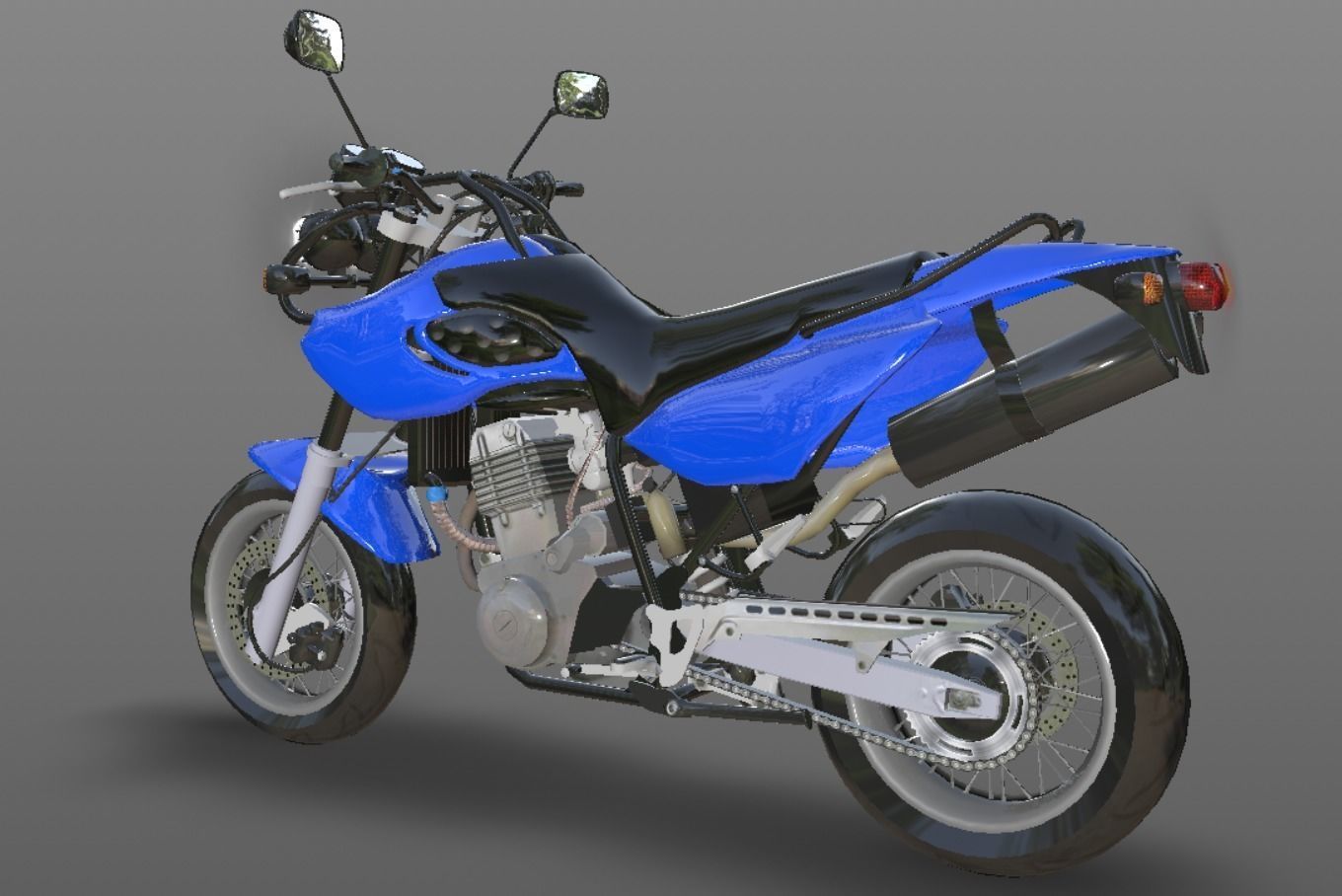 Muz Mastiff New Bike 3D Model Sports Bike Game Ready Low-poly 3D model_8