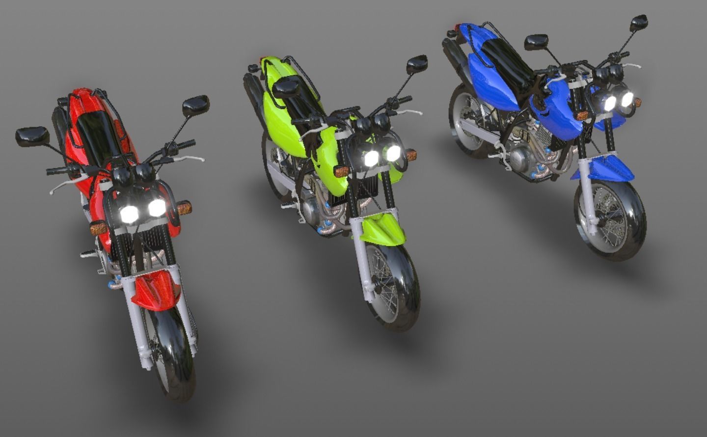 Muz Mastiff New Bike 3D Model Sports Bike Game Ready Low-poly 3D model_19