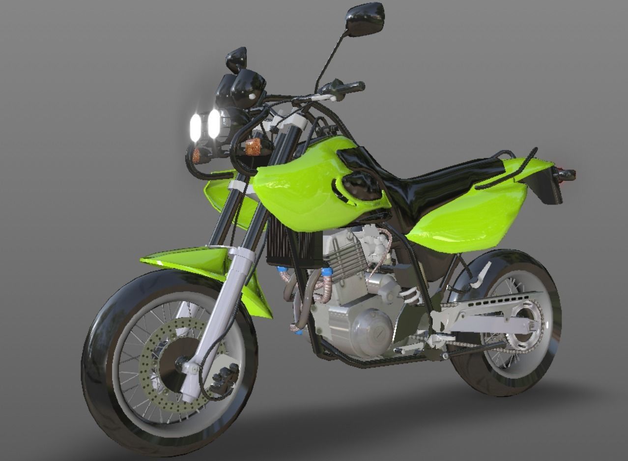 Muz Mastiff New Bike 3D Model Sports Bike Game Ready Low-poly 3D model_12