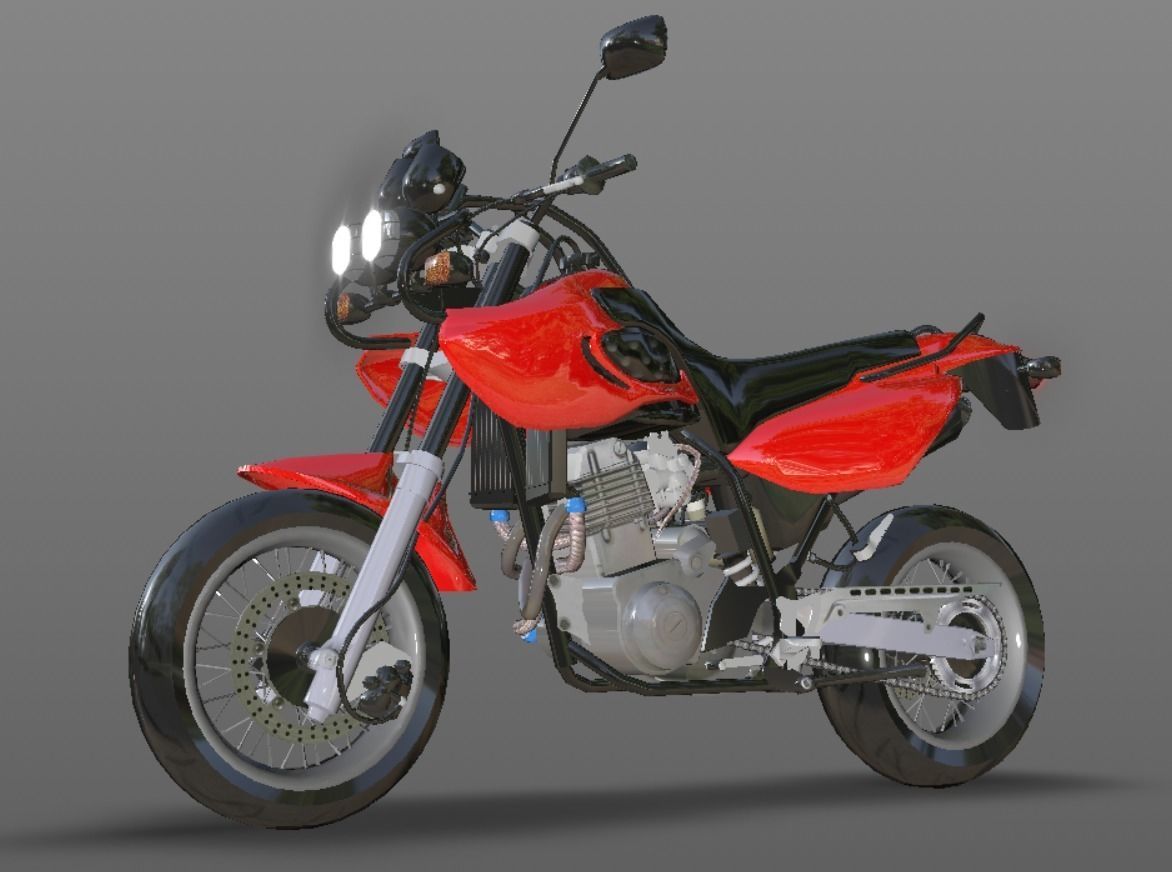 Muz Mastiff New Bike 3D Model Sports Bike Game Ready Low-poly 3D model_15