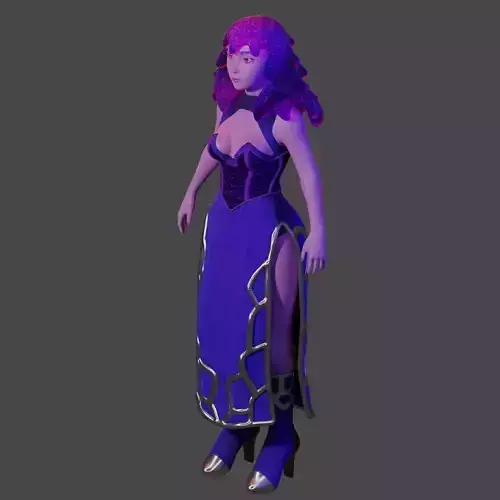 Girl Slime Low-poly 3D model