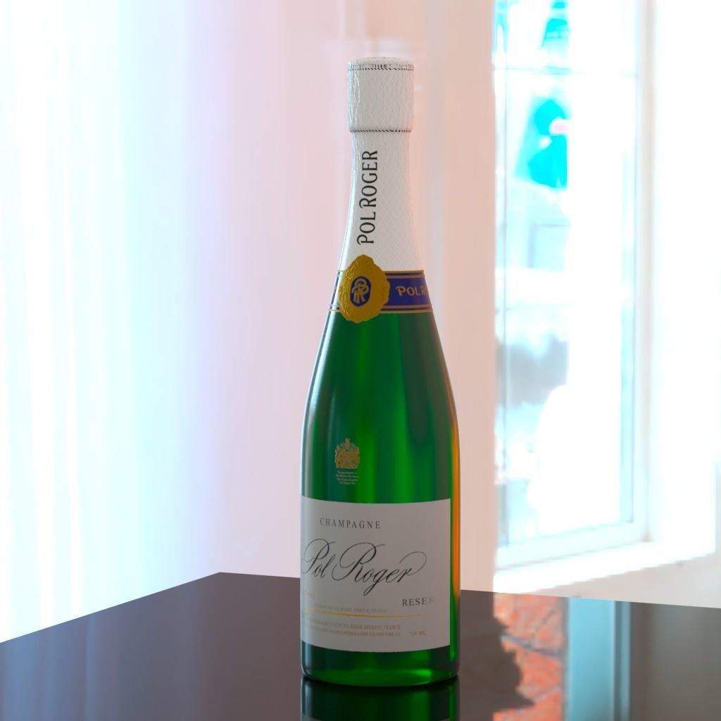 Pol Roger Champagne Low-poly 3D model_1