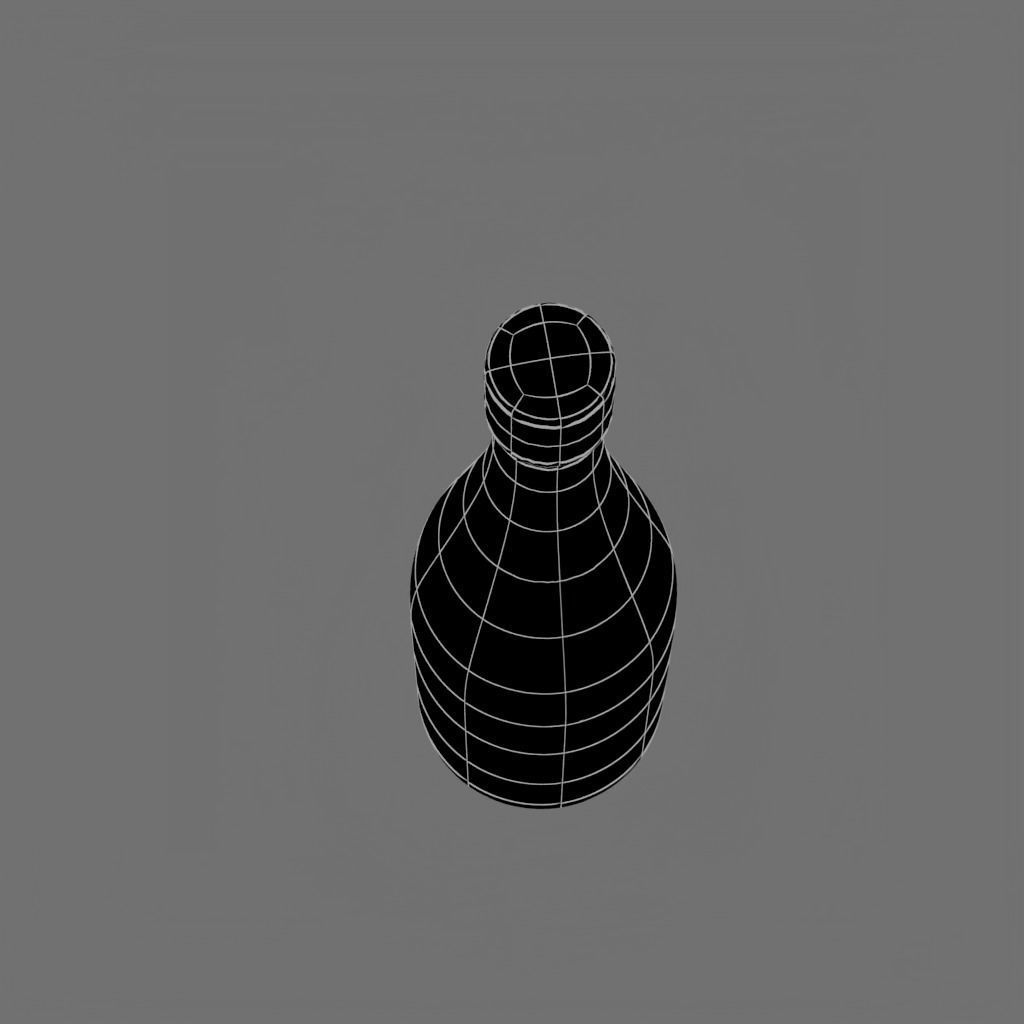 Pol Roger Champagne Low-poly 3D model_10