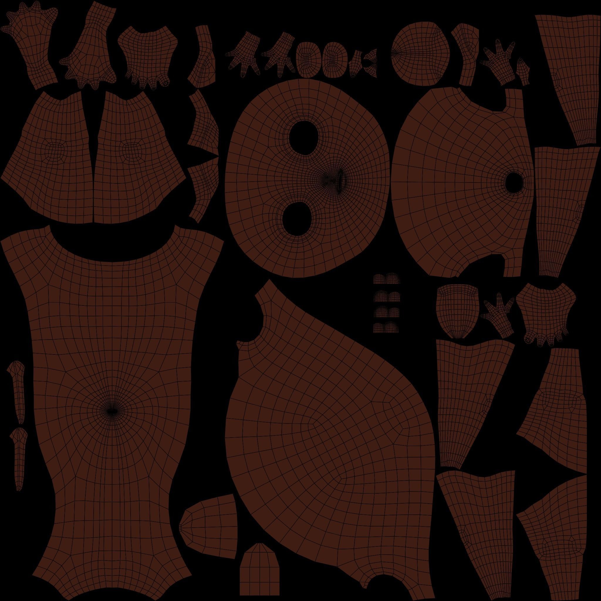 Baby characters Low-poly 3D model_3