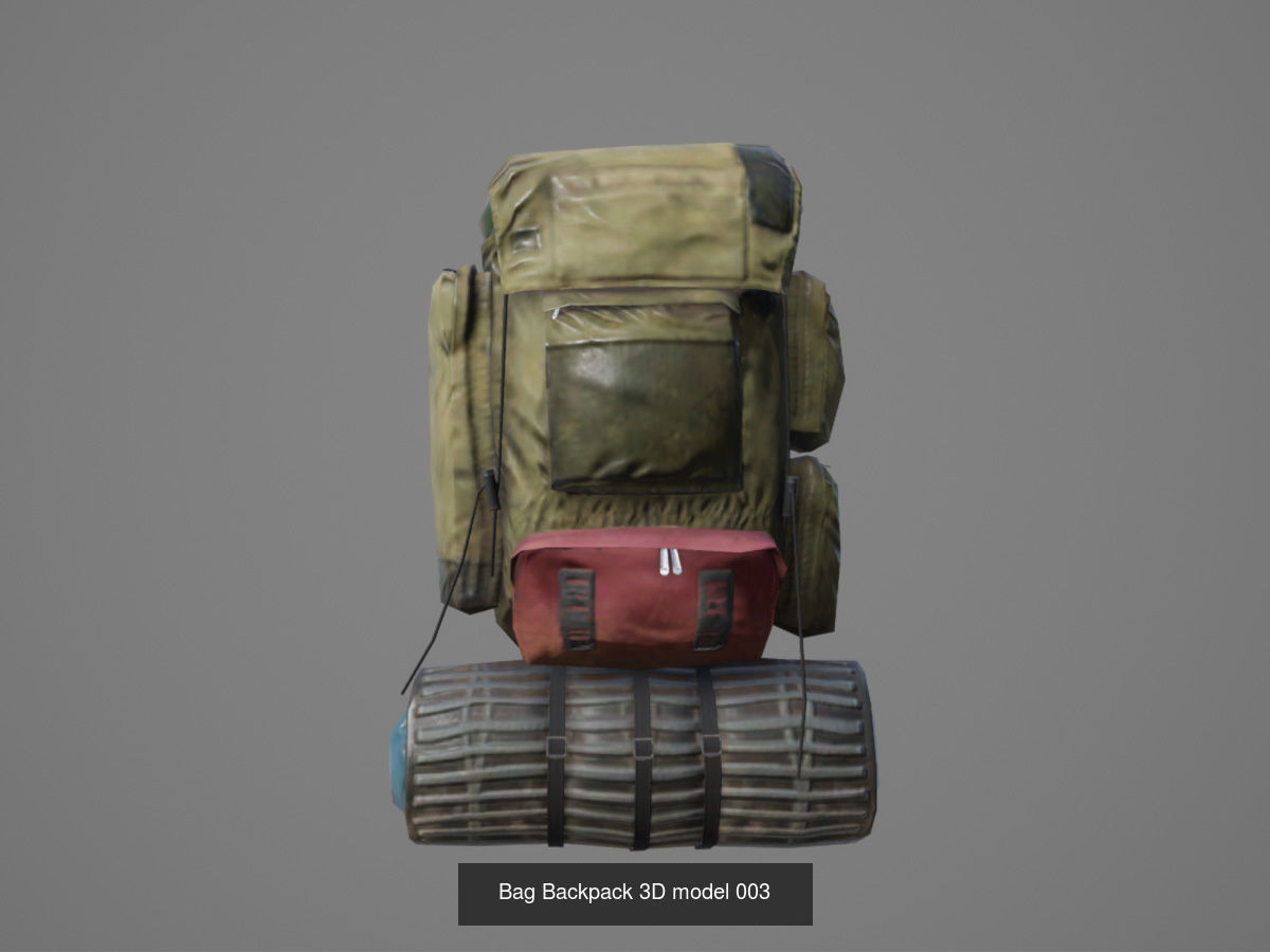 Bag Backpack 3D model  3D Model Collection_3