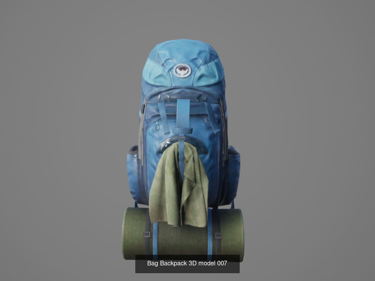 Bag Backpack 3D model  3D Model Collection_7