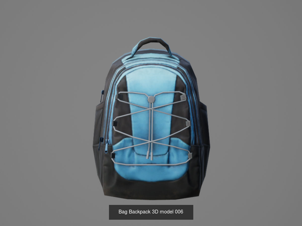 Bag Backpack 3D model  3D Model Collection_6