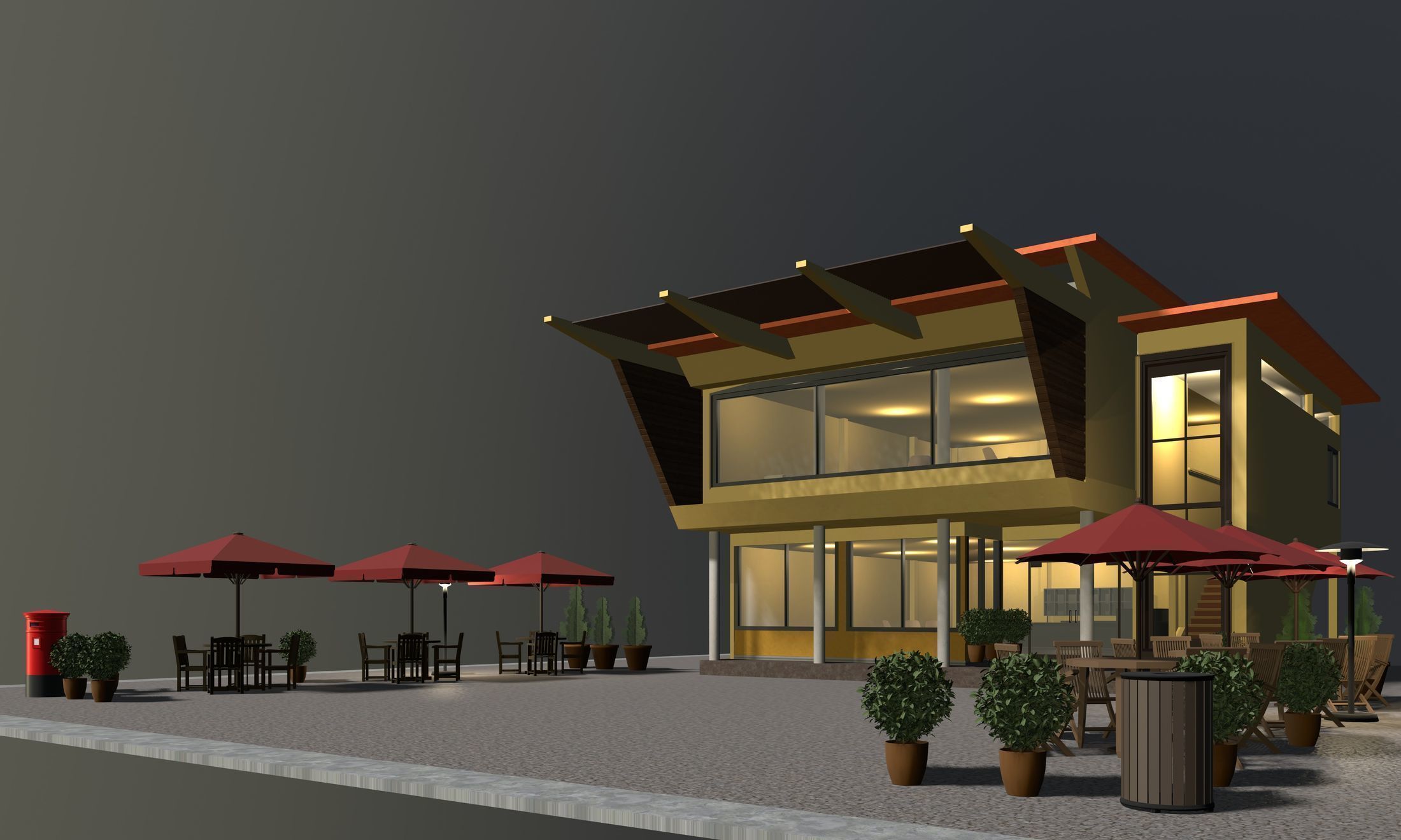 Cafe 2023-0007 3D model_4