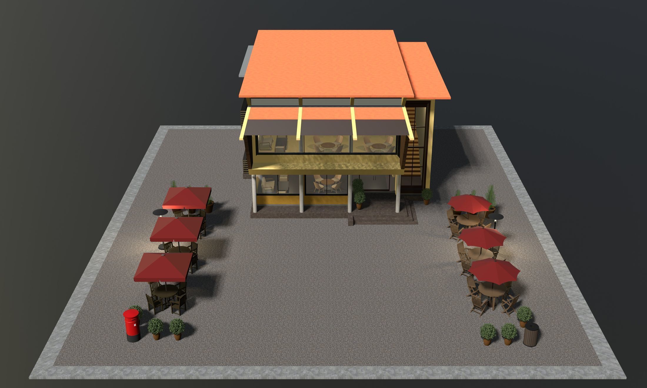 Cafe 2023-0007 3D model_3