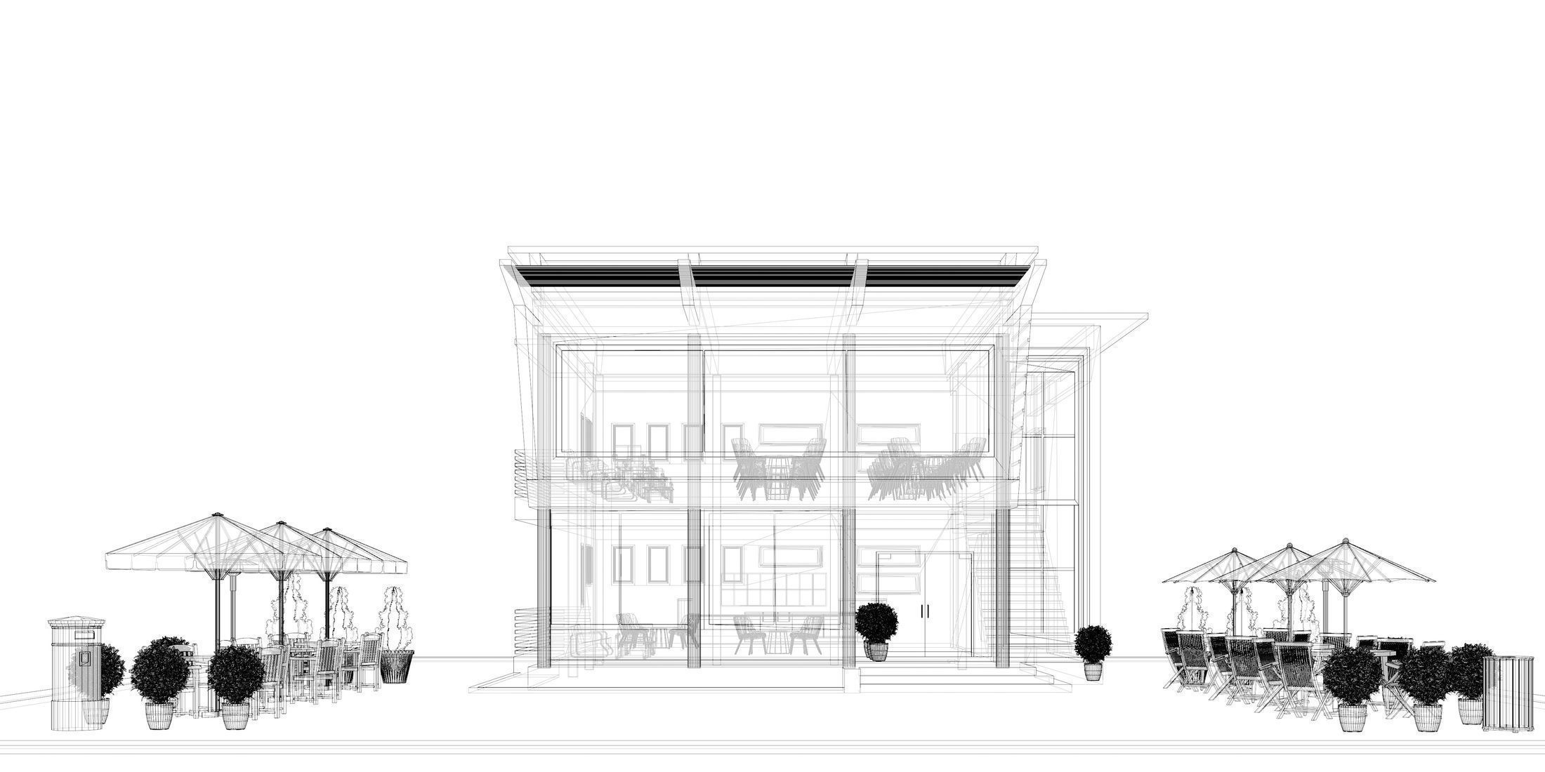 Cafe 2023-0007 3D model_11