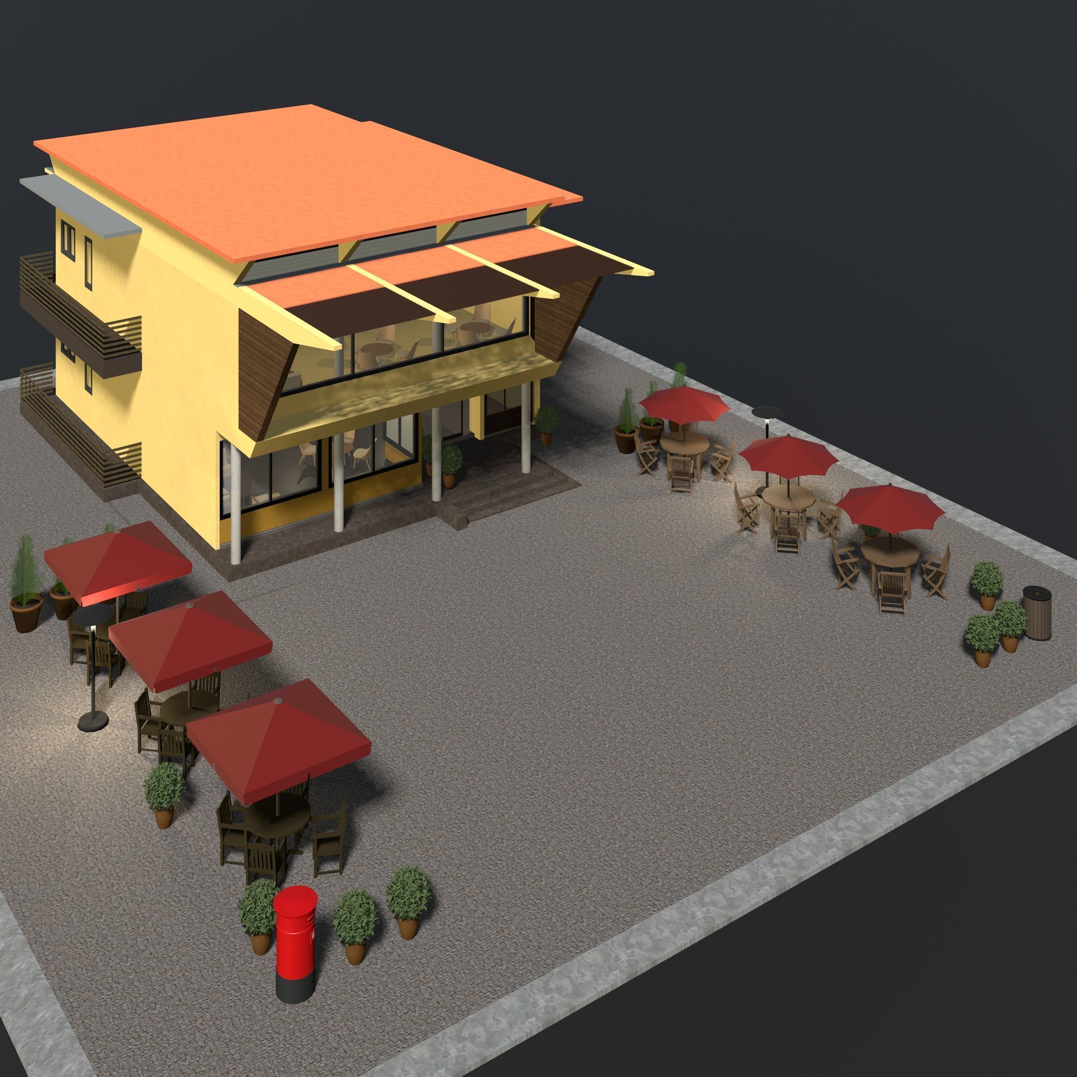 Cafe 2023-0007 3D model_2