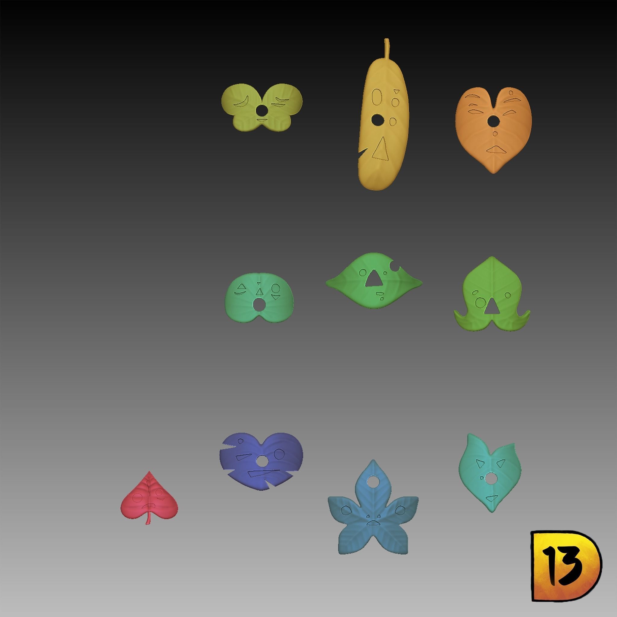 Korok Packages 3D model 3D printable | CGTrader