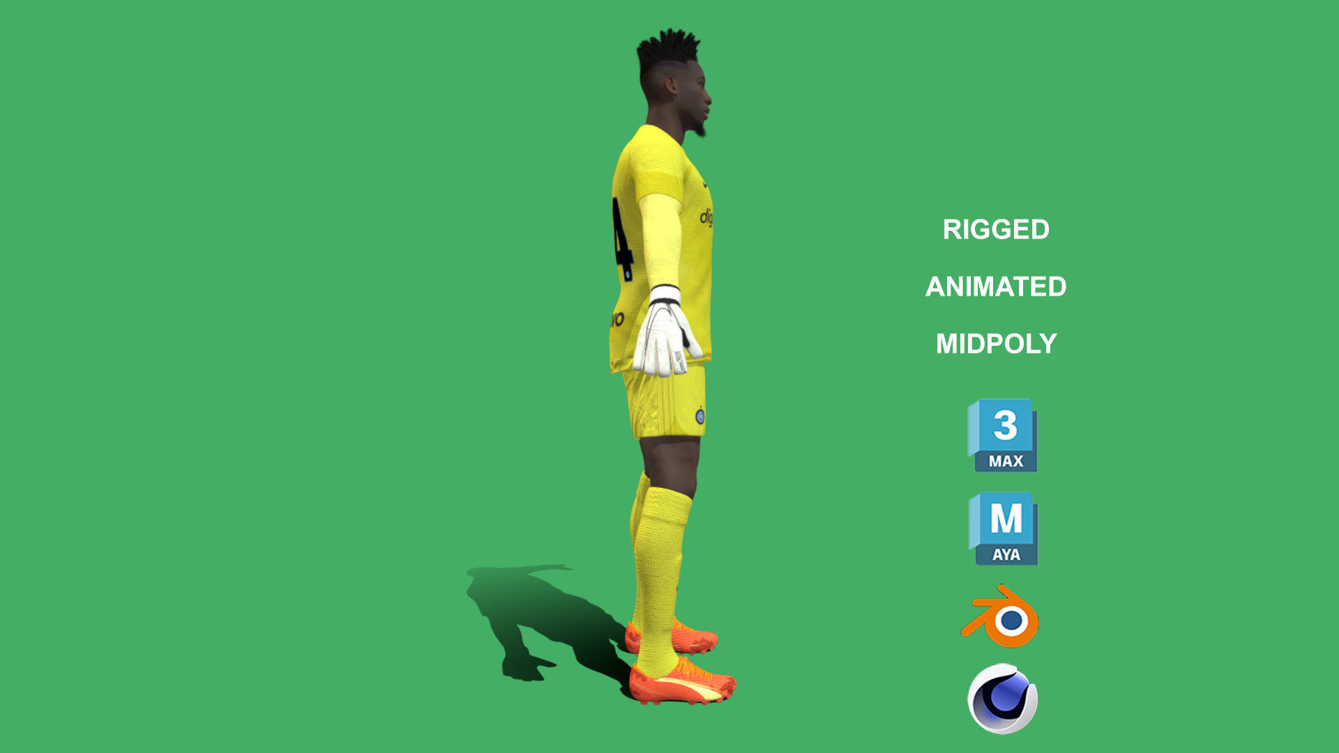 3D Rigged Andre Onana Inter Milan 2023 3D model_3