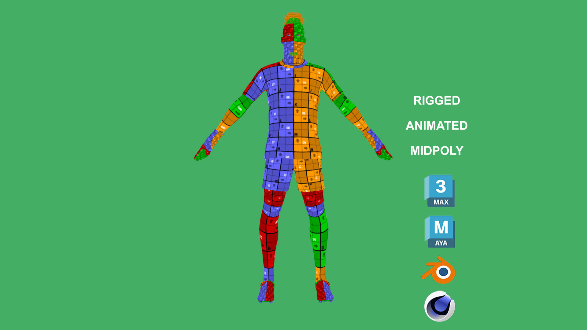 3D Rigged Andre Onana Inter Milan 2023 3D model_12
